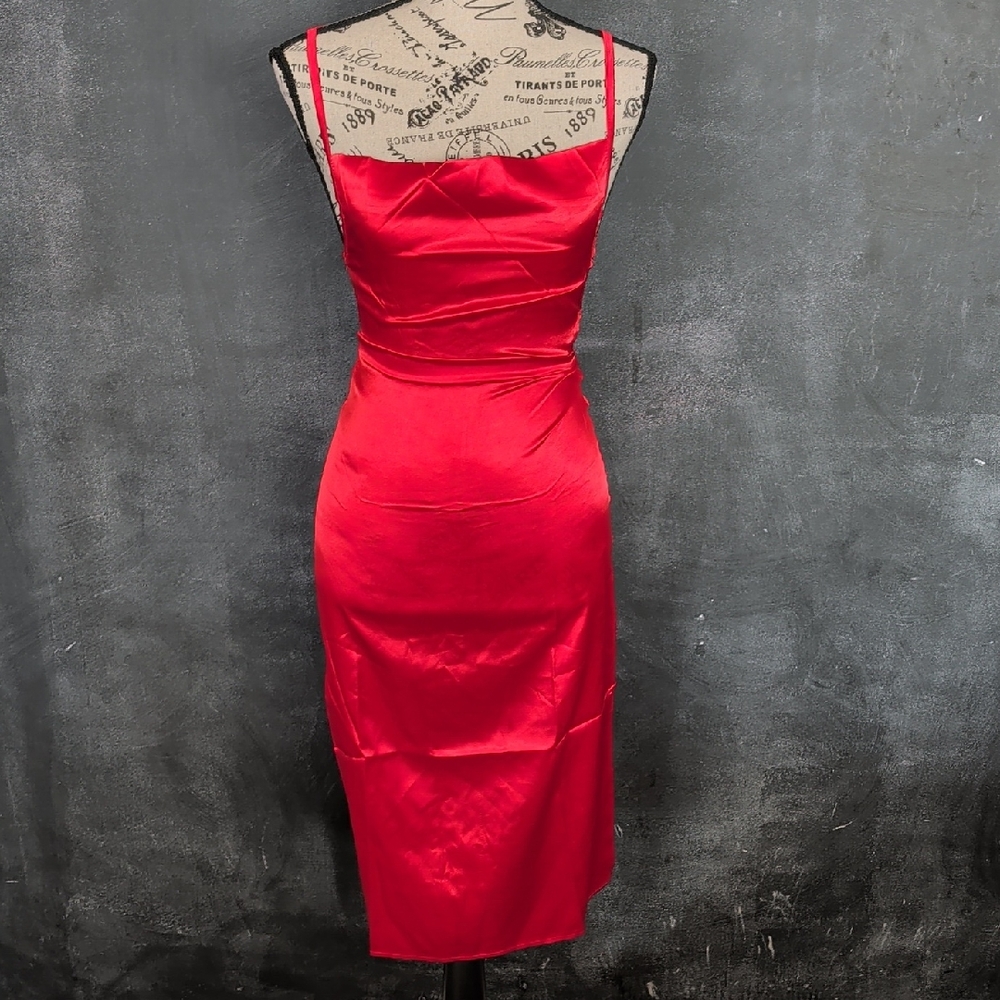 Matilda Satin Lace Up Dress